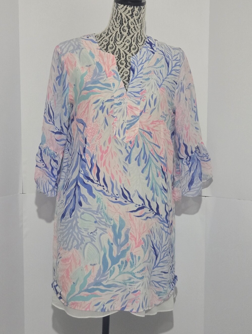 Lilly Pulitzer Pastel Coral, Blue & Mint Swim Cover-Up
